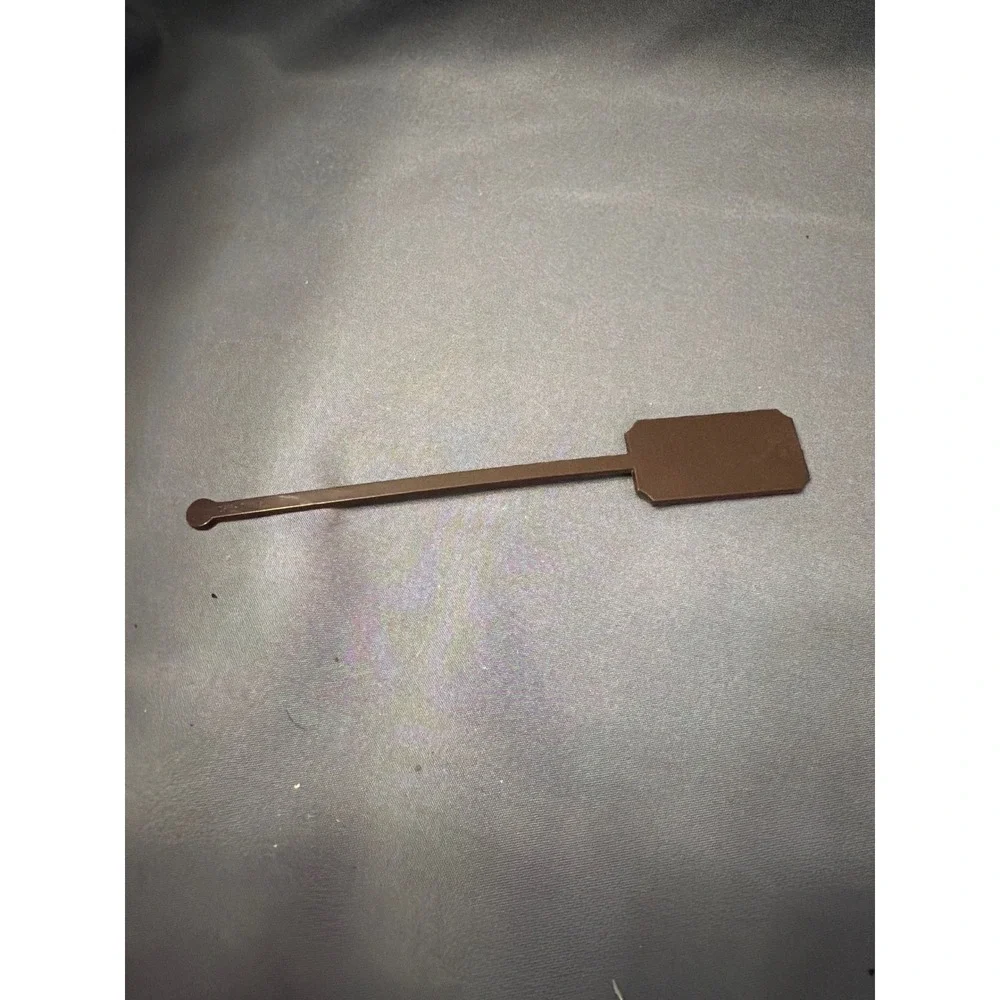 Vintage Loews Anatole Dallas Hotel Swizzle Stick Brown Gold Cocktail Stirrer
